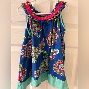 Unique girls size 5T summer paisley print summer top